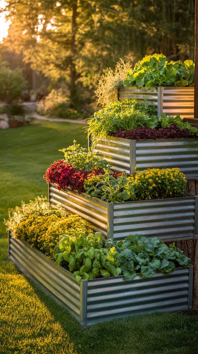 Whimsical Tiered Metal Beds - Image 1