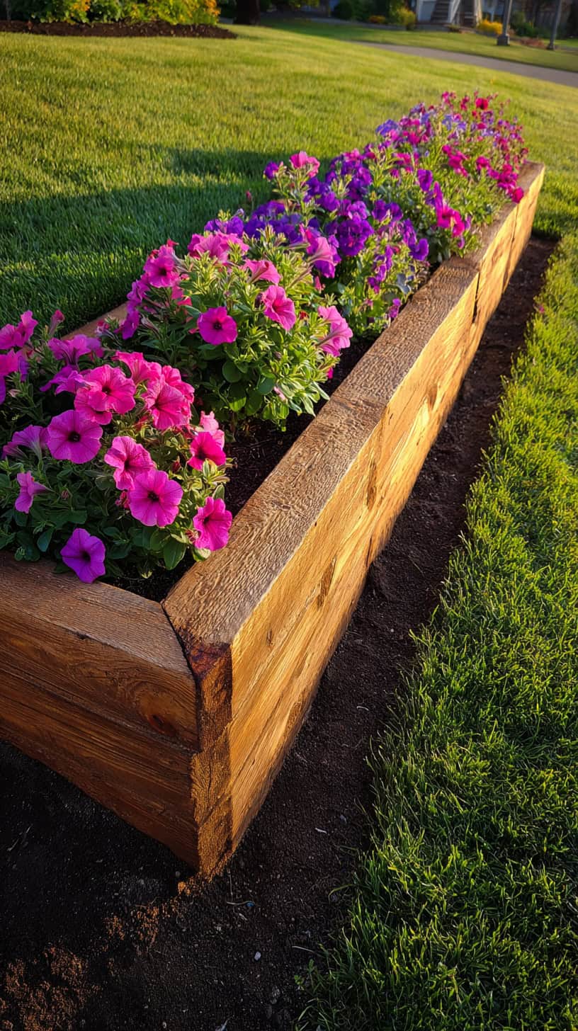 Why I Love Wood Flower Beds in Front of the House - Image 2