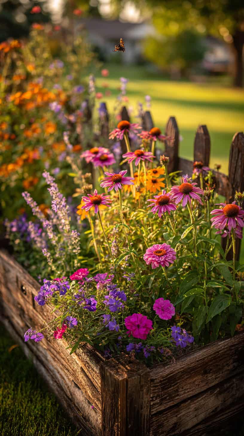 Charming Pollinator Flower Fence - Image 1