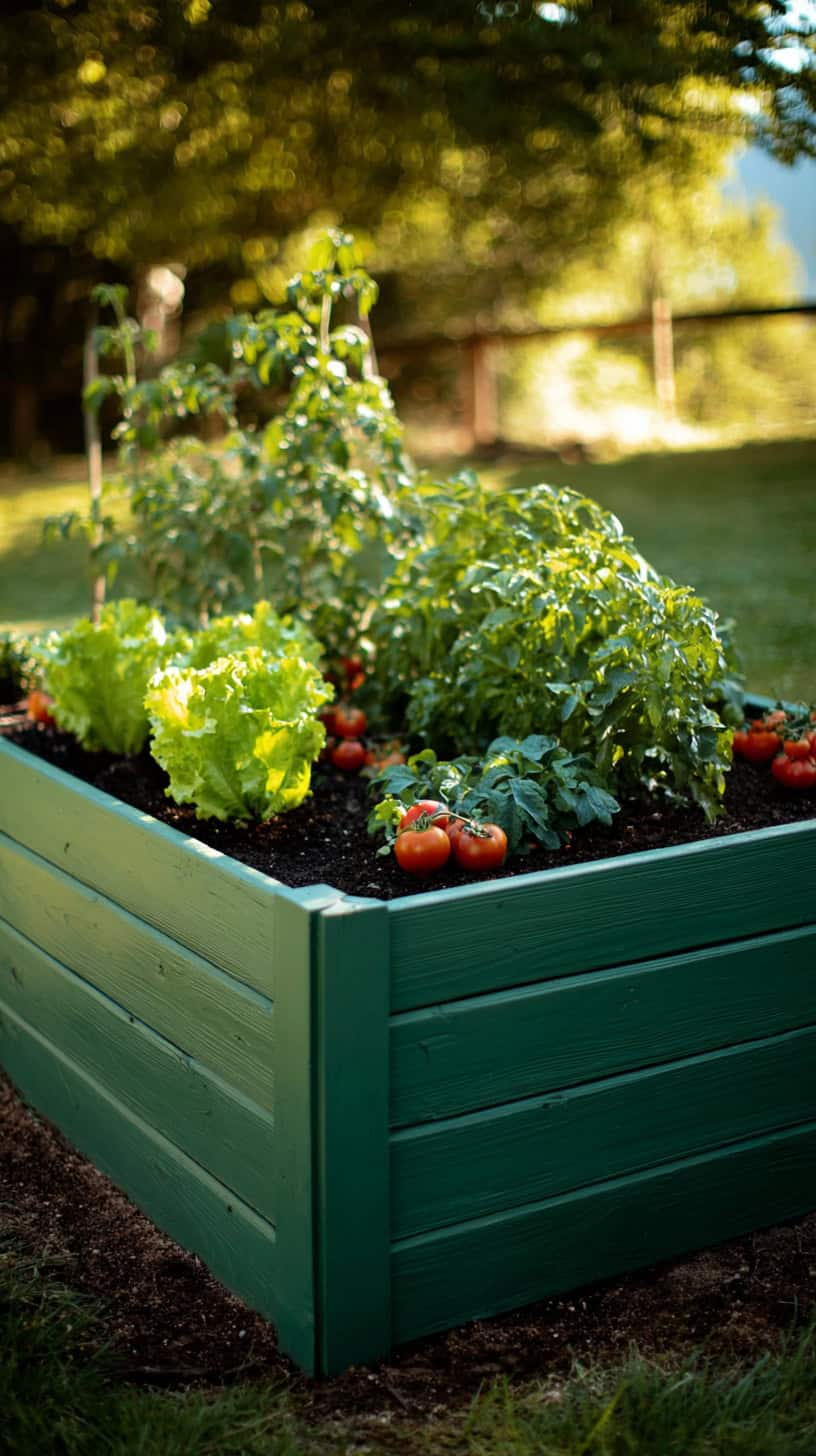 Classic Green Raised Bed - Image 1