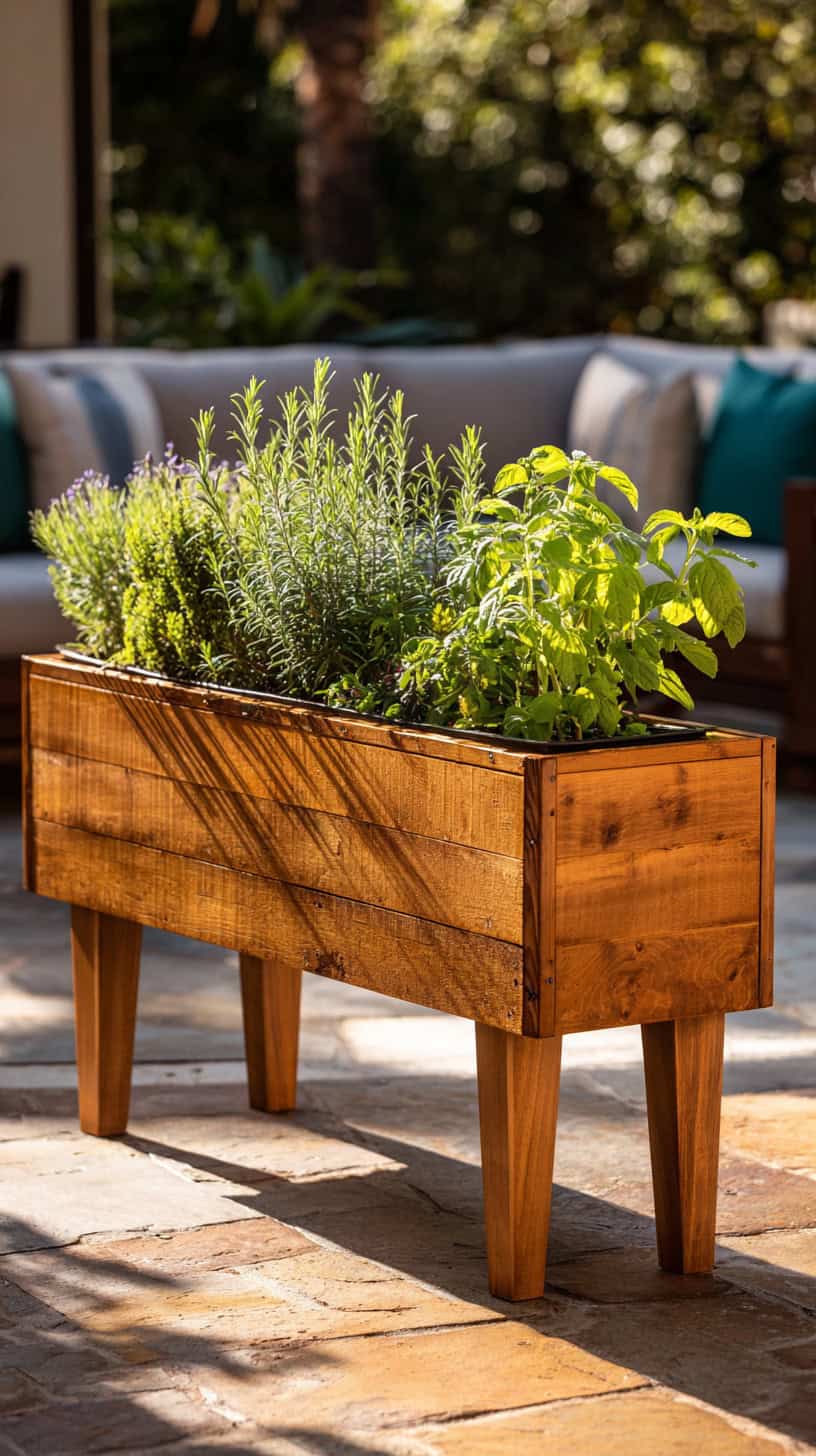 Elevated Patio Vegetable Planter - Image 1