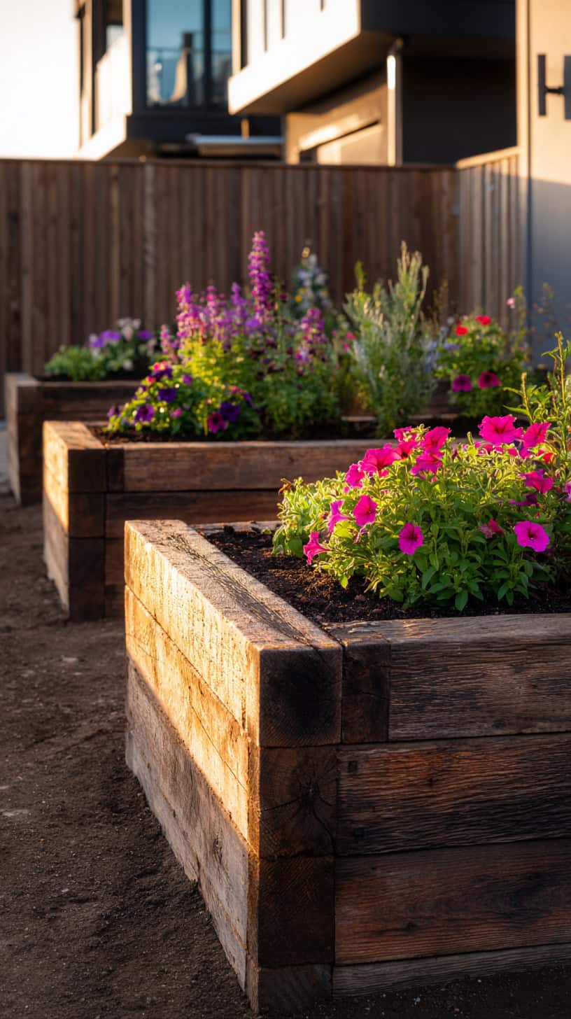 New Build Garden Ideas with Sleepers - Image 2