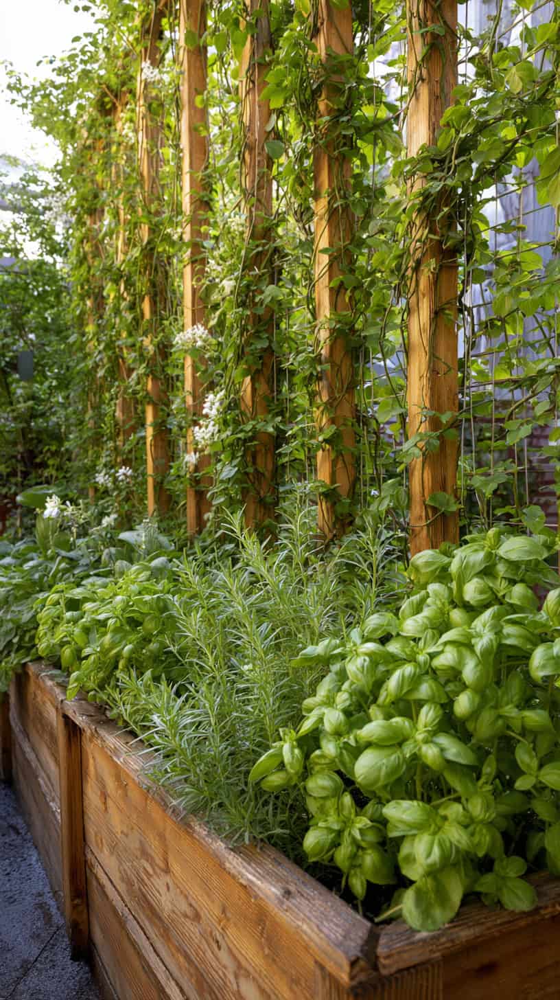 Outdoor Raised Bed with Trellis - Image 2