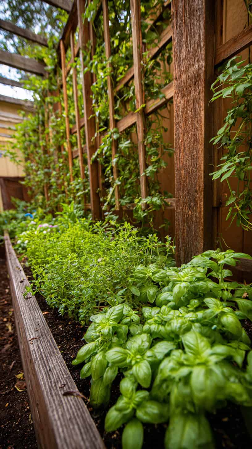 Outdoor Raised Bed with Trellis - Image 1