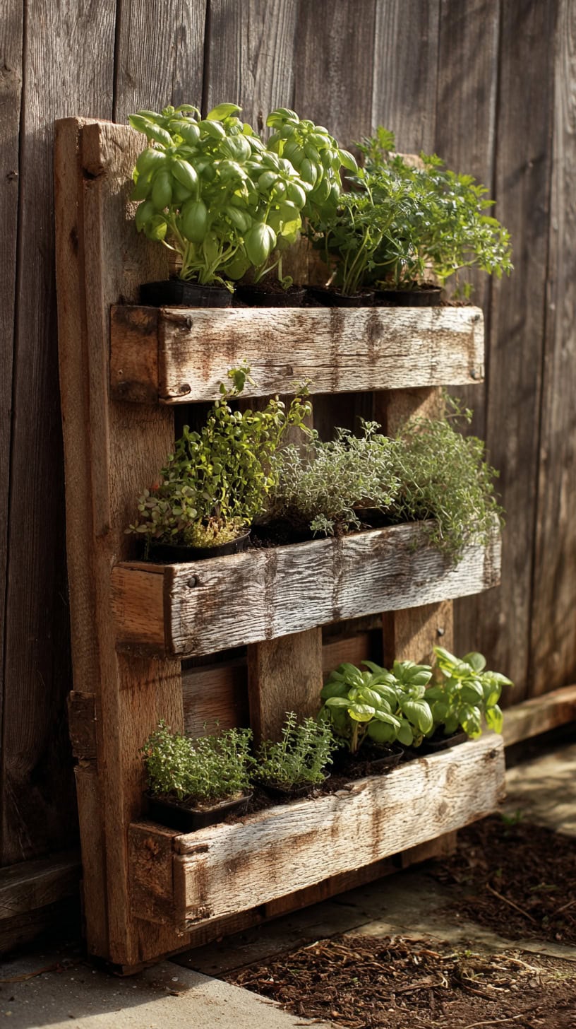 Raised Herb Garden Pallet Style - Image 2