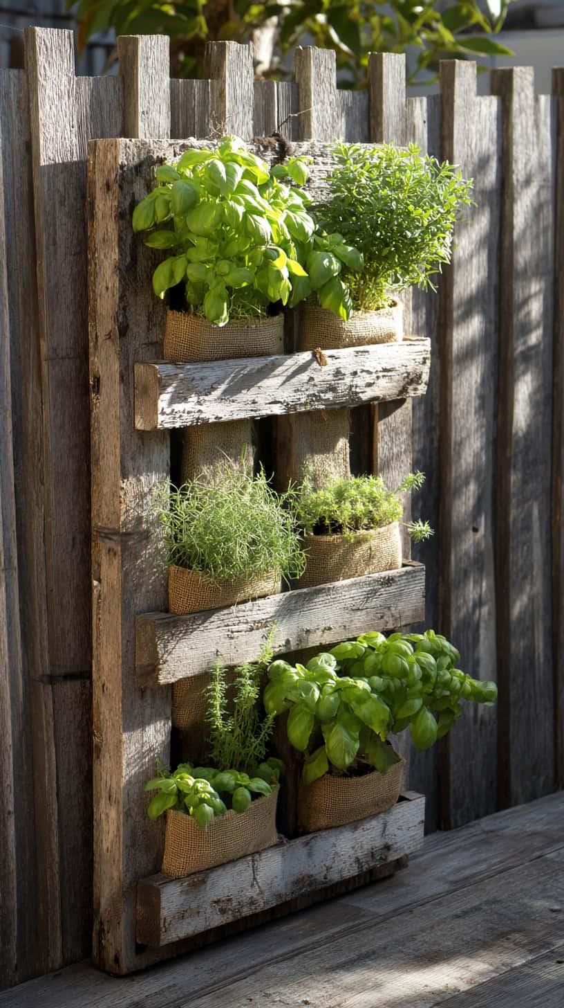 Raised Herb Garden Pallet Style - Image 1
