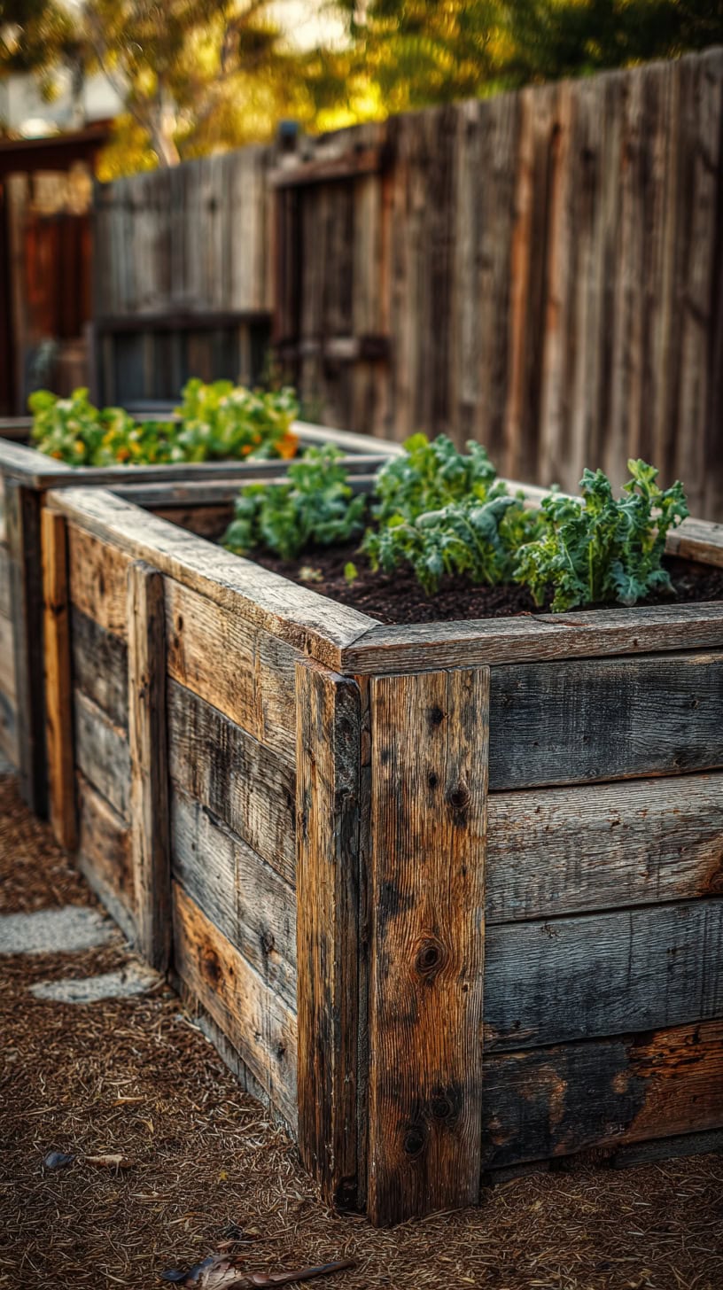Rustic Pallet Fence Garden - Image 2
