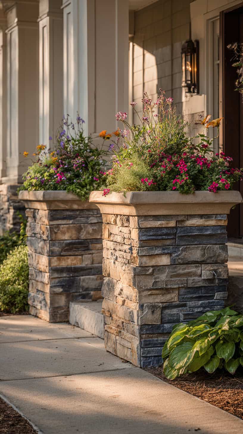 Stone Planter Boxes: Tiny Treasures for Instant Front Yard Wow - Image 2