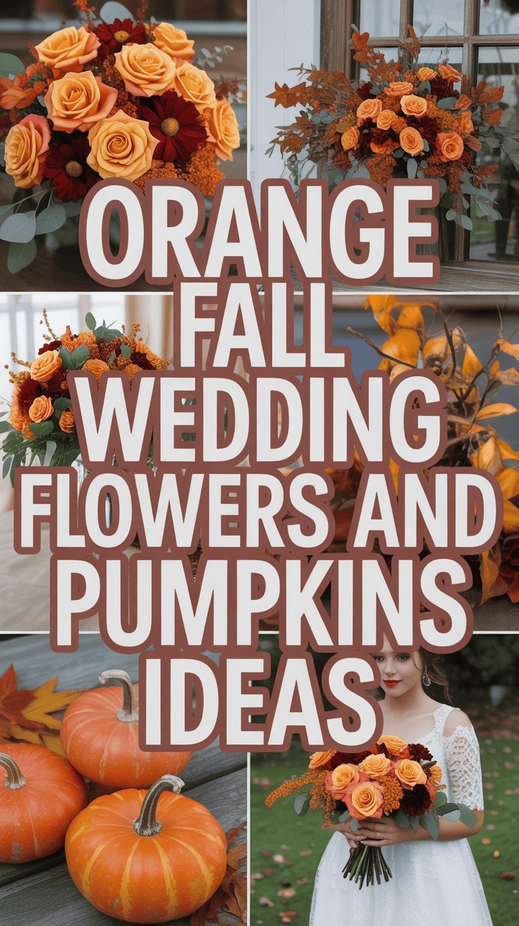 8 Fall Wedding Flowers And Pumpkins Ideas For A Cozy Celebration ...