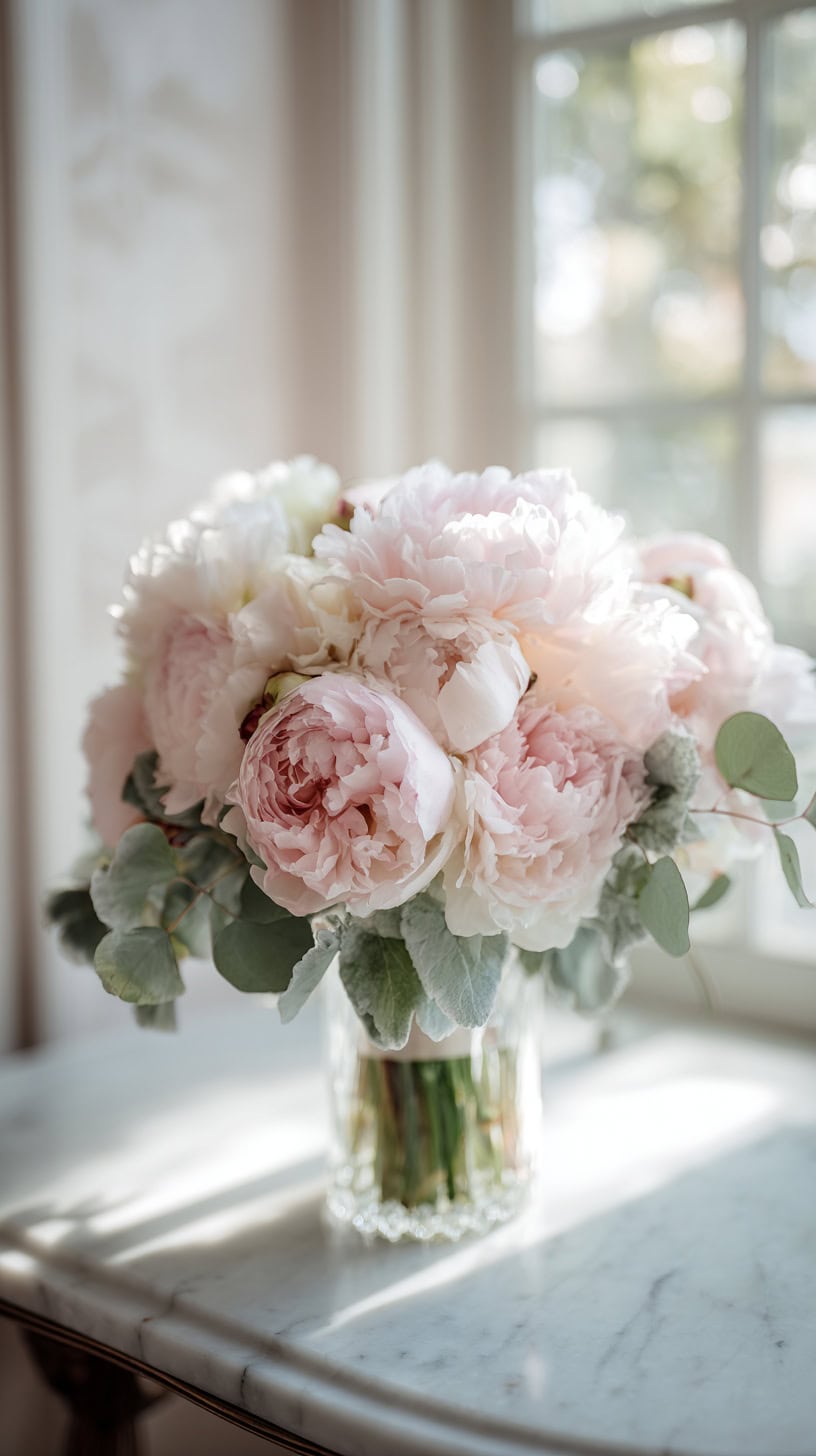 Blush Peony Bouquet - Image 2