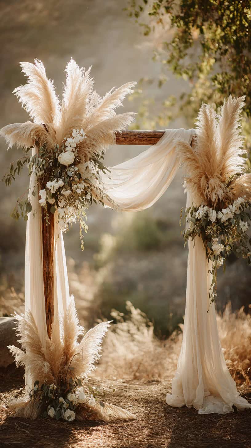 Boho Wedding Ceremony Decor That Matches the Bouquet - Image 2