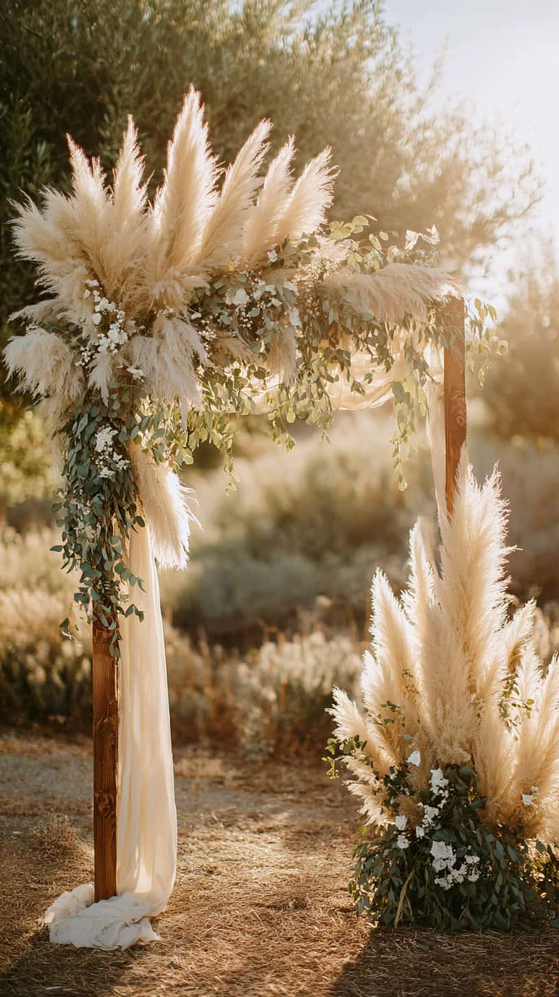 Boho Wedding Ceremony Decor That Matches the Bouquet - Image 3
