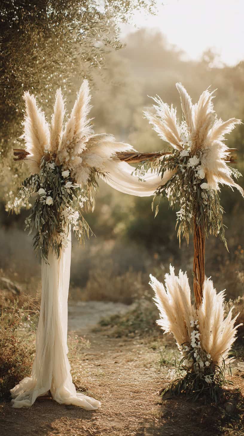 Boho Wedding Ceremony Decor That Matches the Bouquet - Image 4