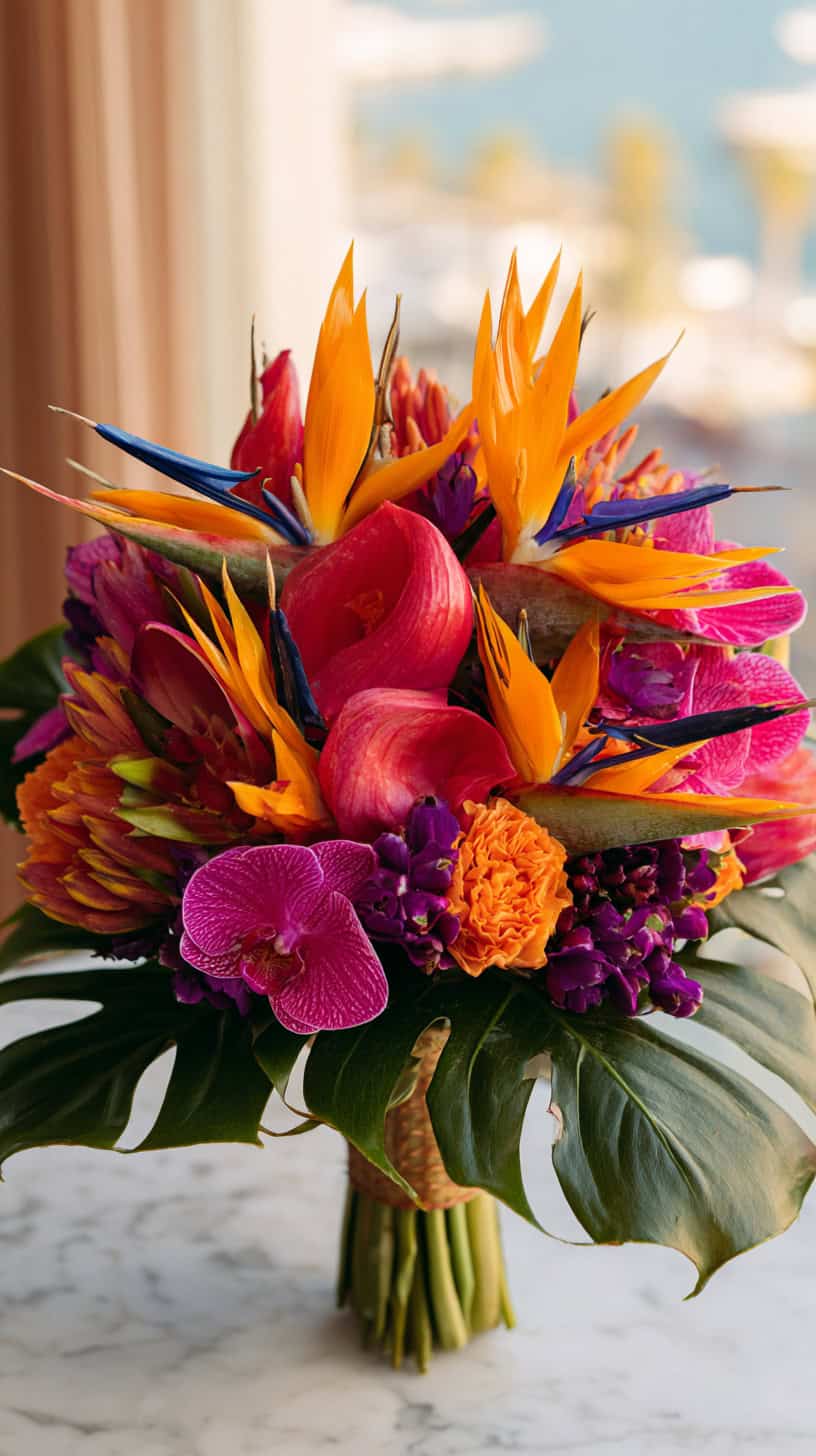 Bold Tropical Bloom Bouquet - Image 2