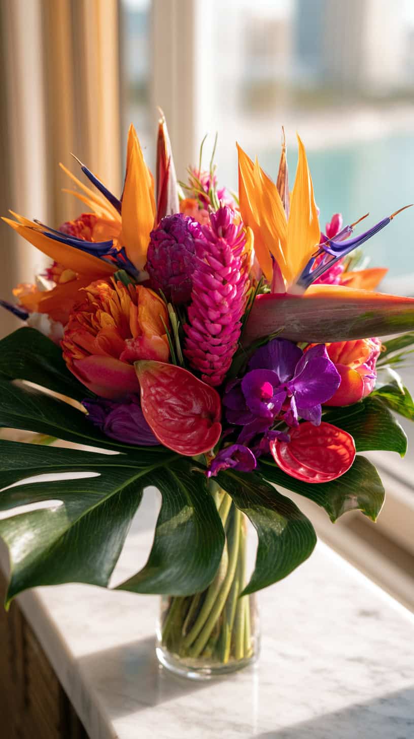 Bold Tropical Bloom Bouquet - Image 3
