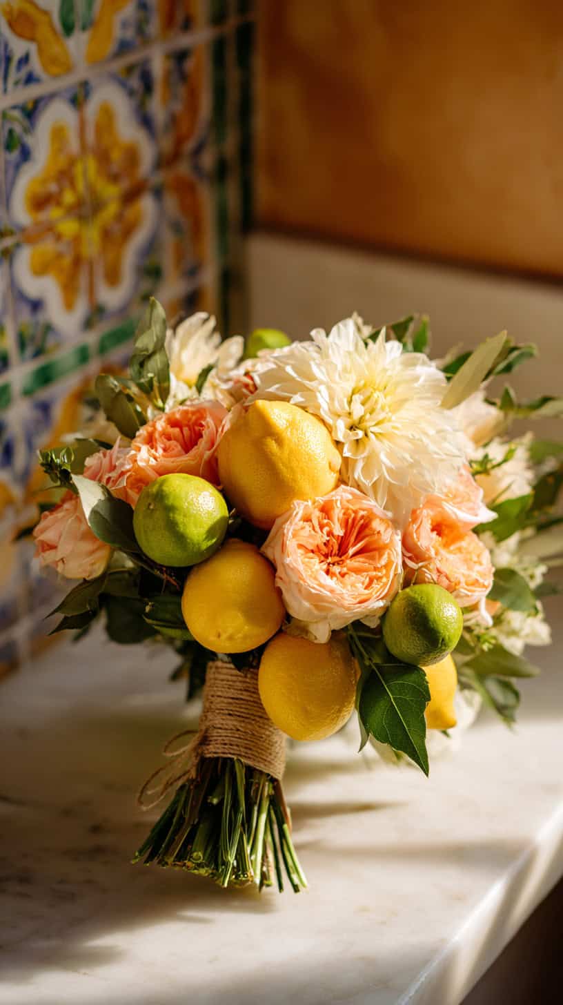 Bright Citrus Accent Bouquet - Image 2