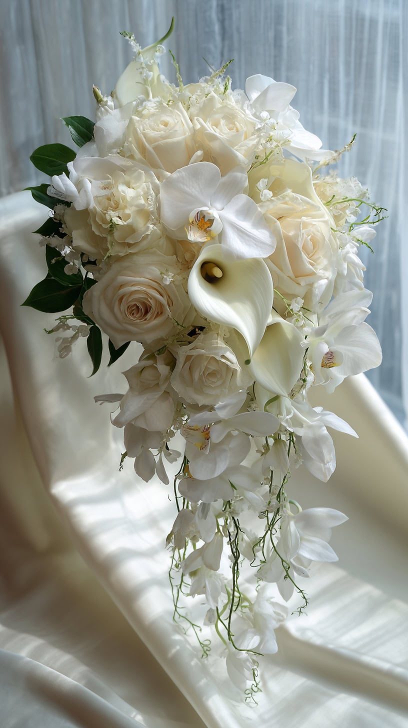 Cascading Elegant Bouquet - Image 1