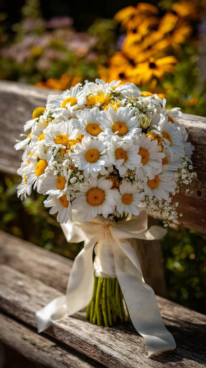 Daisy Ribbon Bouquet - Image 1