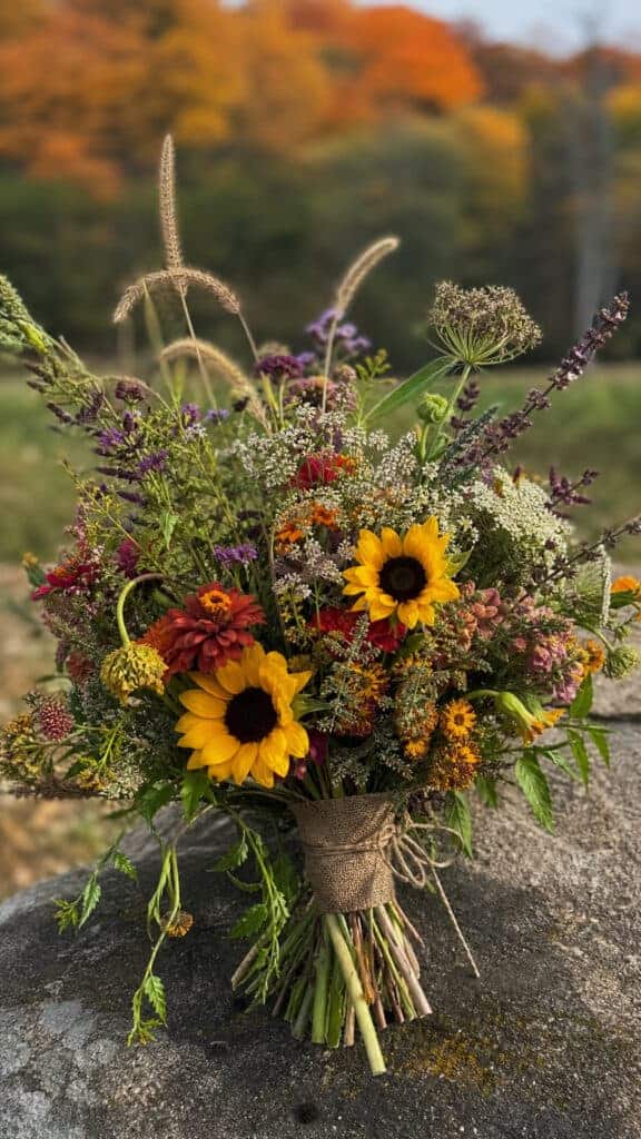 Rustic And Wildflower Fall Bouquet Styles