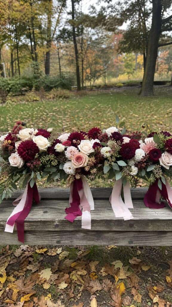 Bridesmaid Bouquets and Wedding Party Flowers