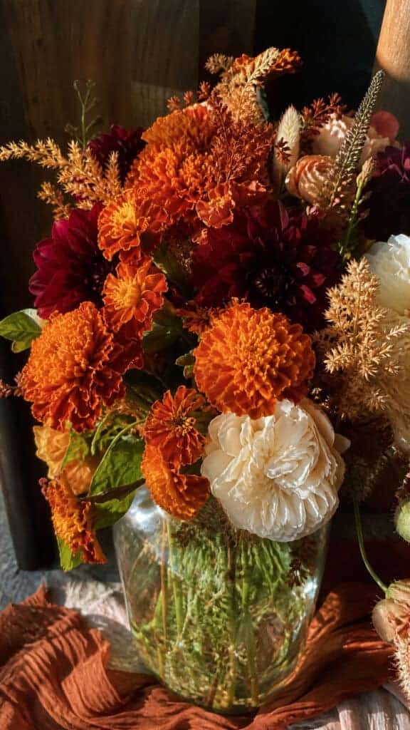 Copper Marigolds