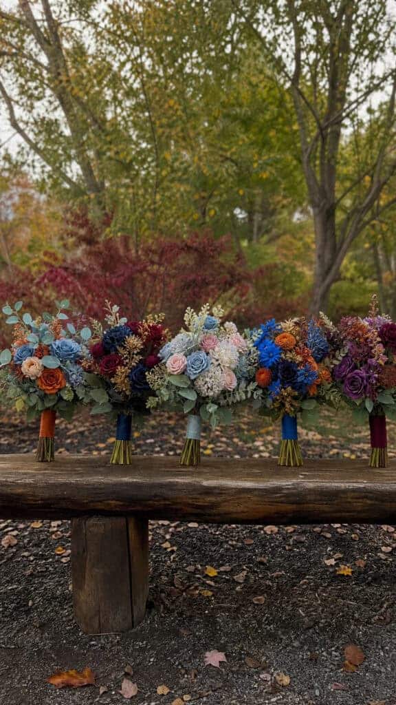 Stunning Color Combinations With Blue and Fall Tones