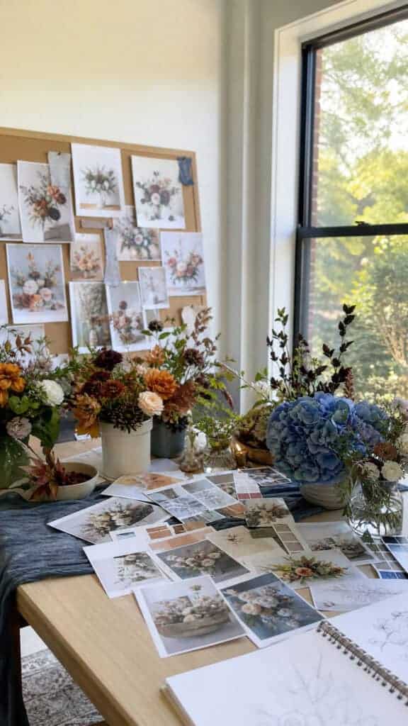 Working With Your Florist to Achieve Your Blue Fall Vision