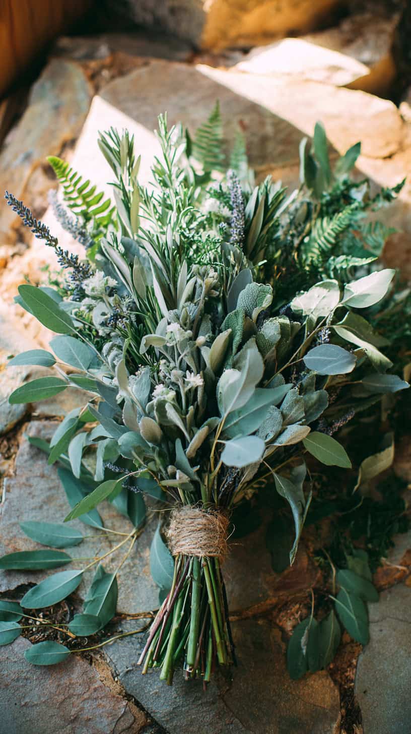 Greenery and Herb Bouquet - Image 2