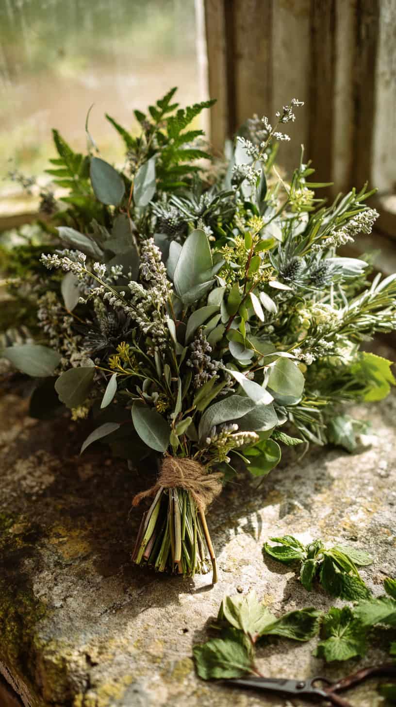 Greenery and Herb Bouquet - Image 3
