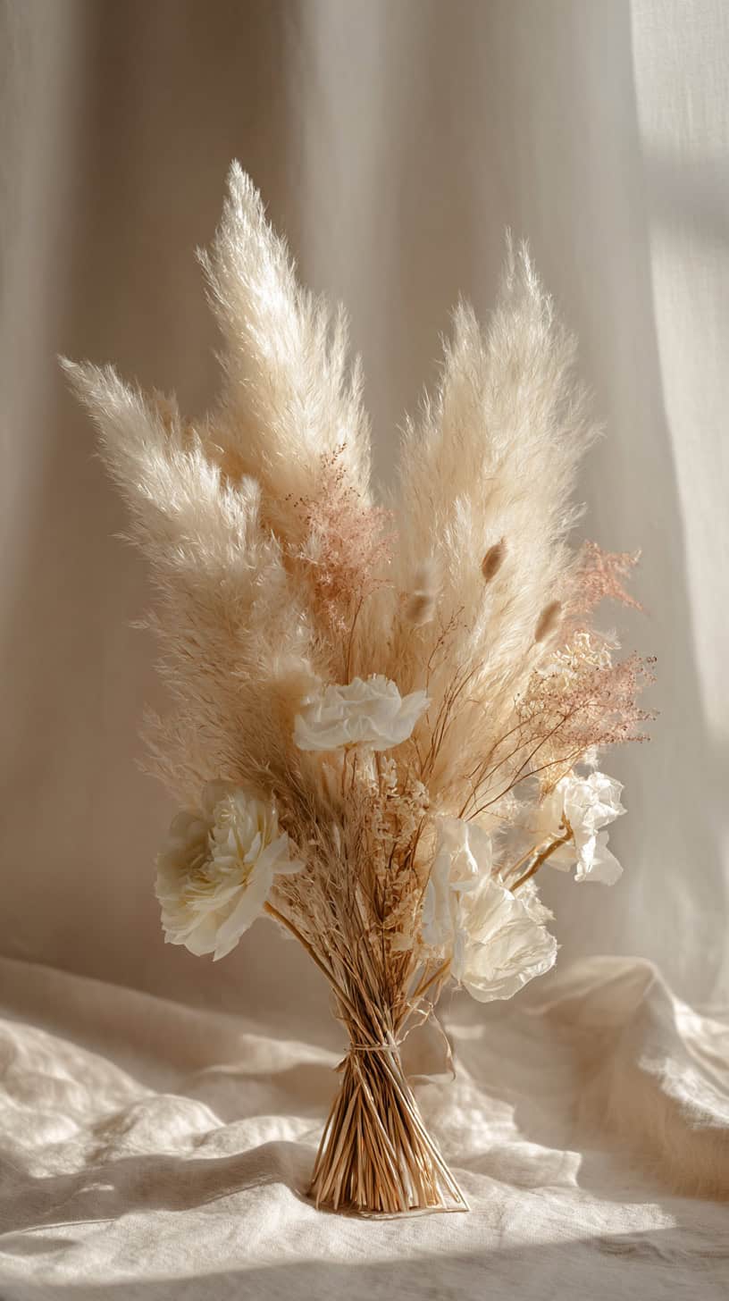 How to Style a Pampas Grass Bouquet for the Bride - Image 2