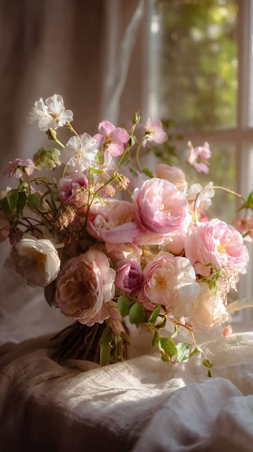 How To Style A Pink And White Summer Wedding Bouquet - Image 2