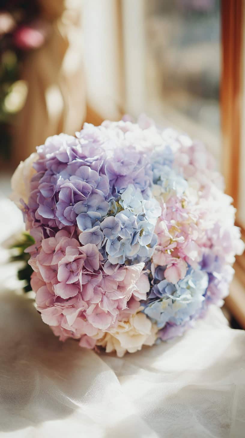 Hydrangea Pastel Arrangement - Image 2