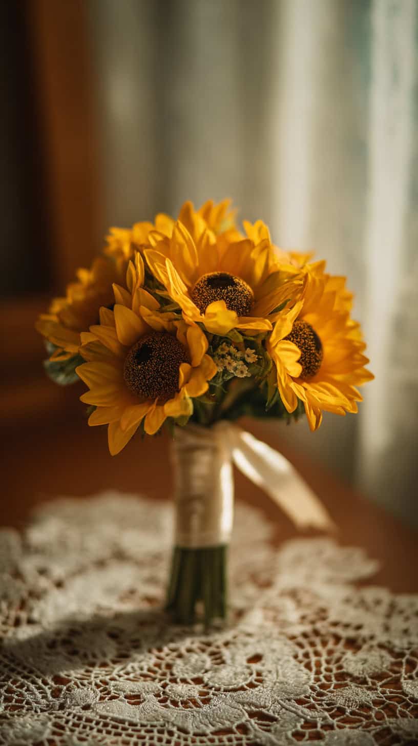 Mini Sunflower Posy - Image 1