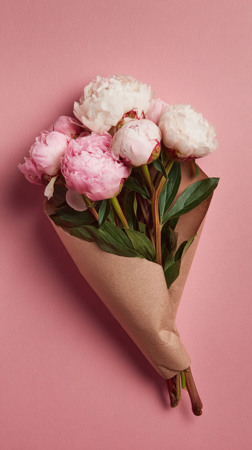 Minimal Peony Posy - Image 1
