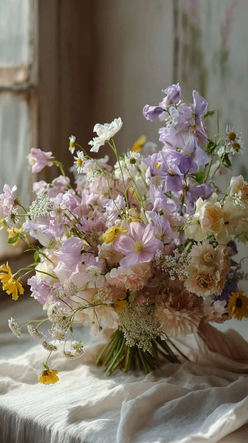 Pastel Field Flowers - Image 3
