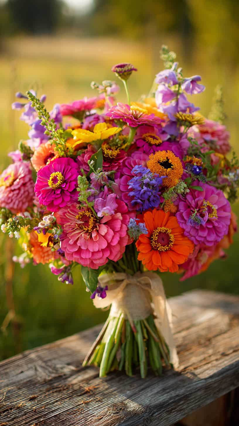 Playful Mixed Flower Wrap - Image 2