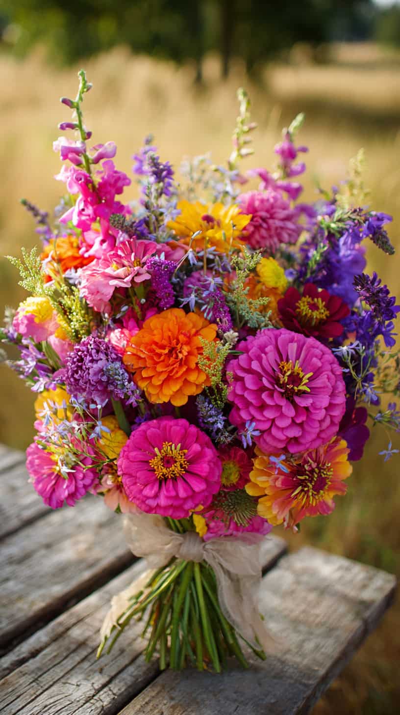 Playful Mixed Flower Wrap - Image 1