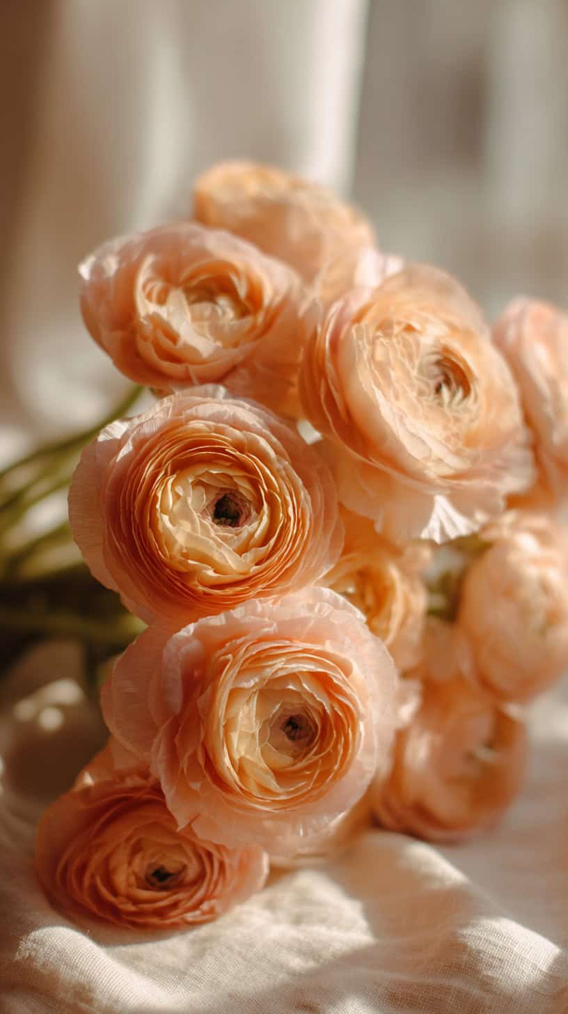 Ranunculus Peach Posy - Image 2