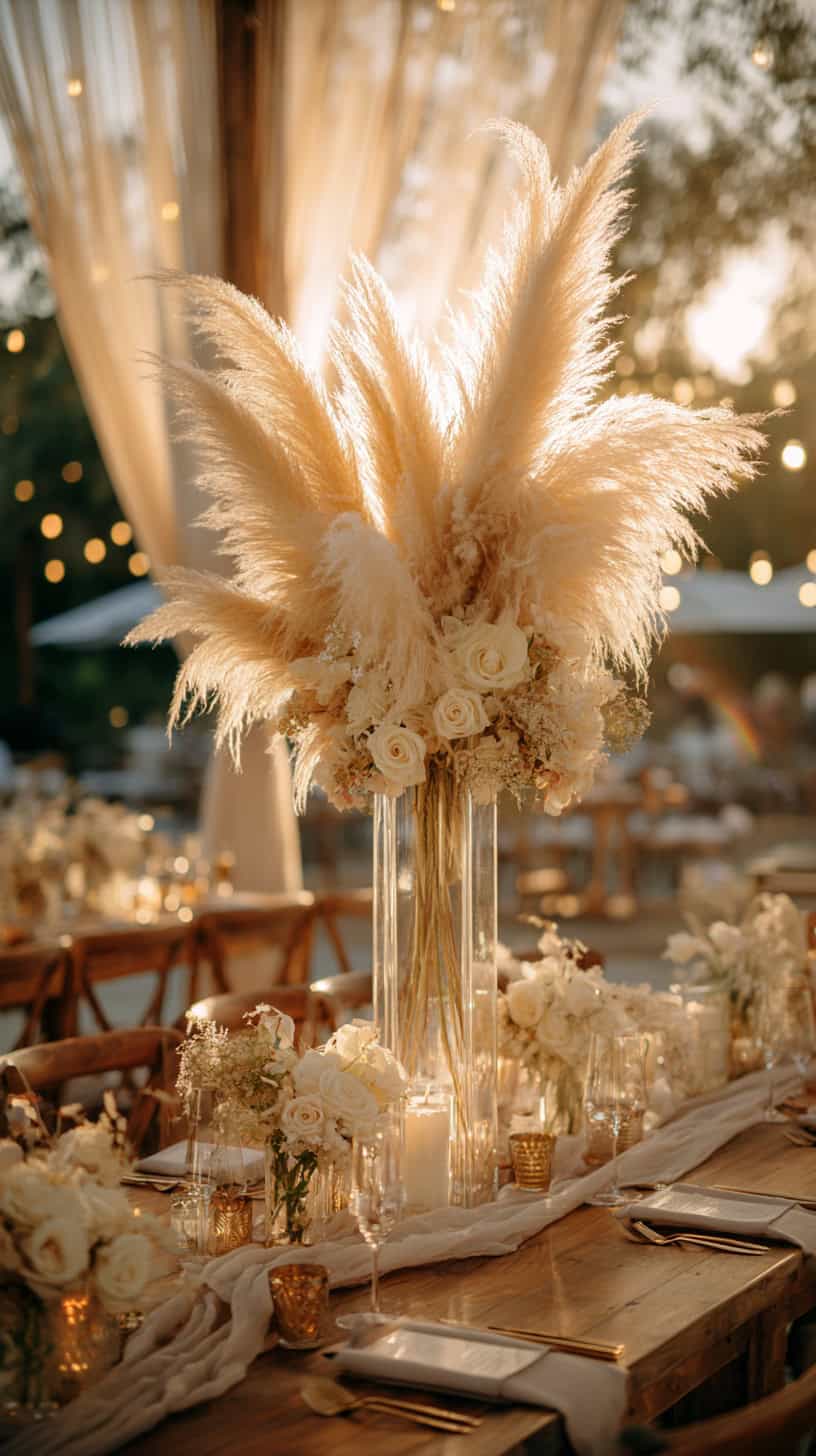 Reception Table Decor and Centerpiece Inspiration - Image 1
