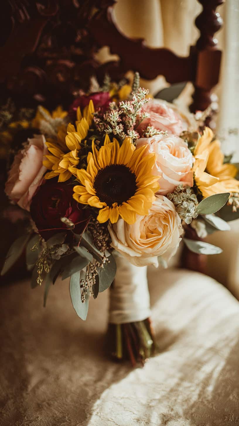 Rustic Rose Accent Bouquet - Image 1