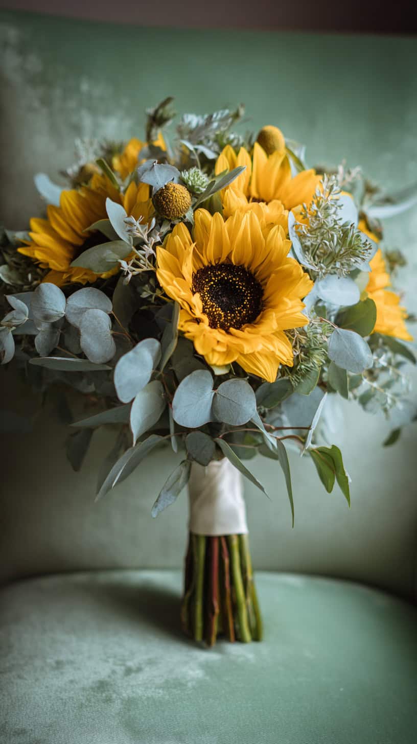 Sunflower and Eucalyptus Mix - Image 2