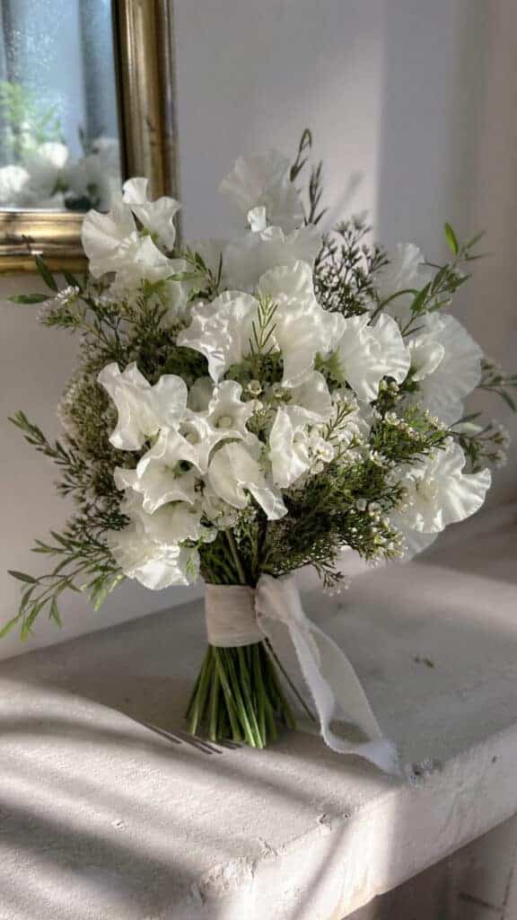 Sweet Peas with Myrtle