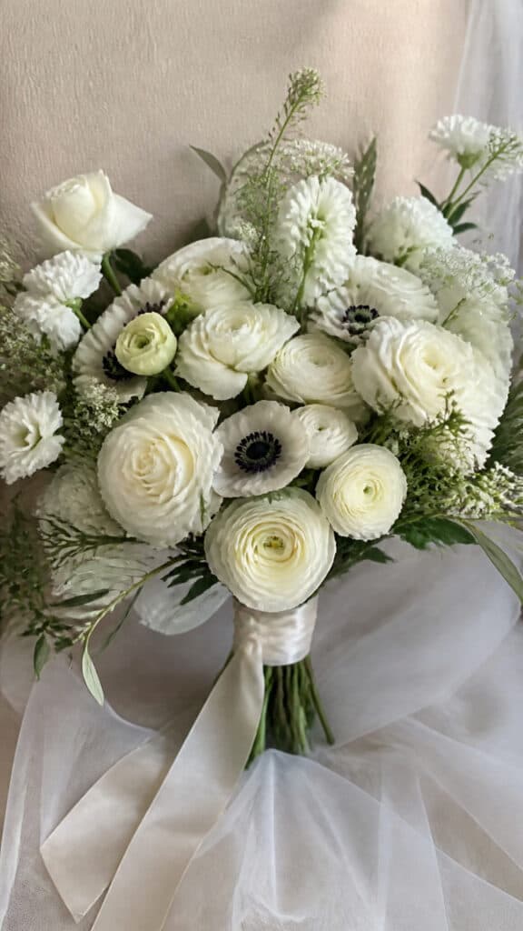 Mixed White Blooms With Texture