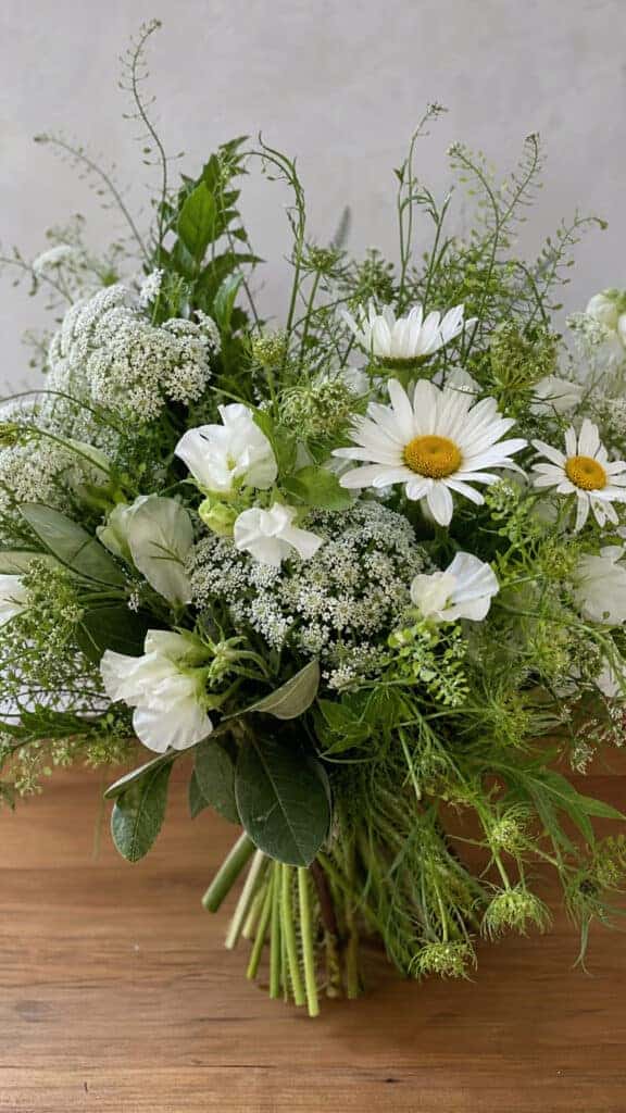 Wildflower-Inspired White Bouquets
