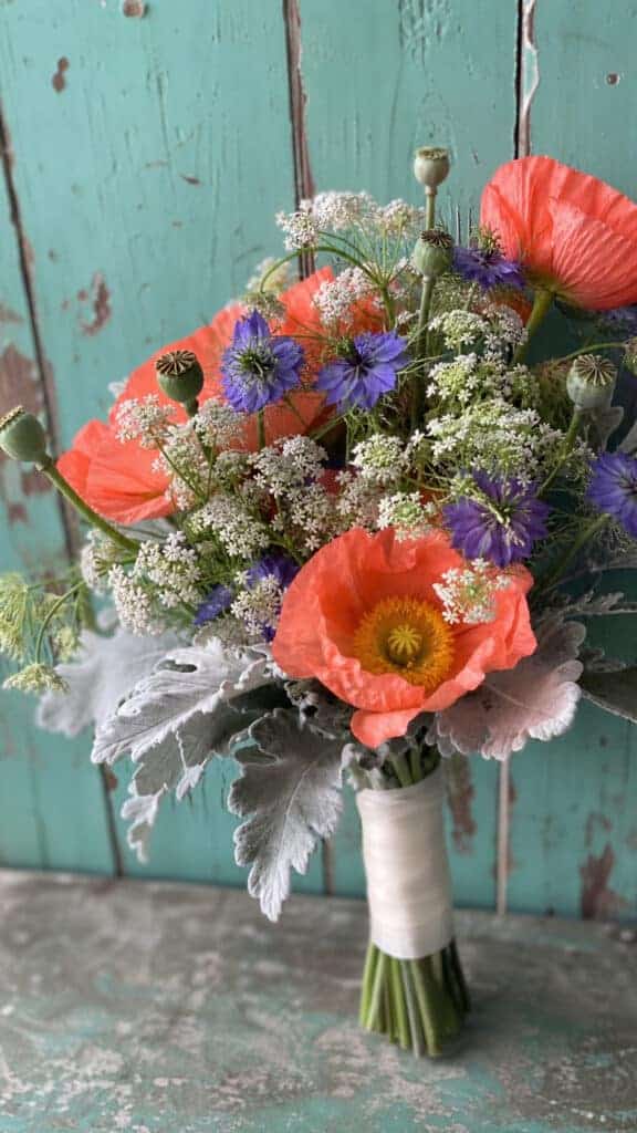 Bold Poppy and Wildflower Statement