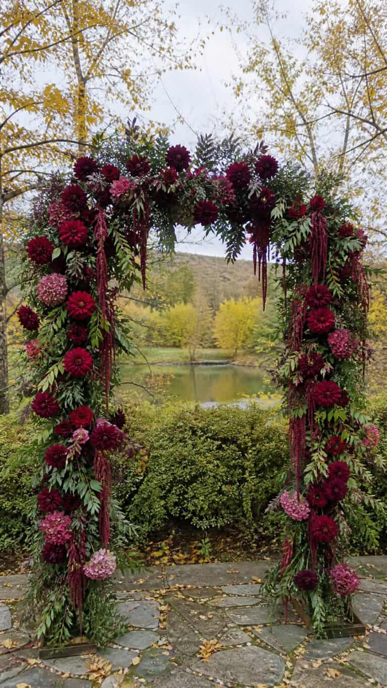 Rich Burgundy and Deep Wine Tones