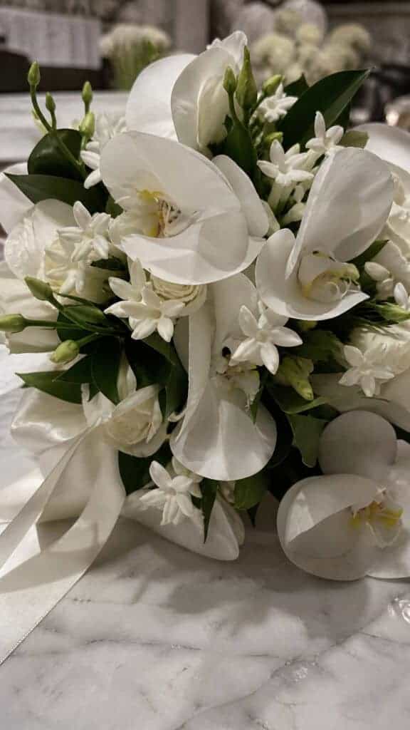 Elegant Orchid and Stephanotis Combination