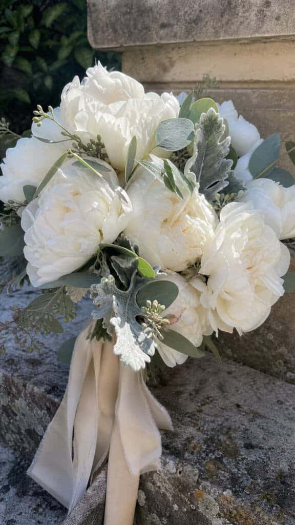 Peony Paradise in Pure White