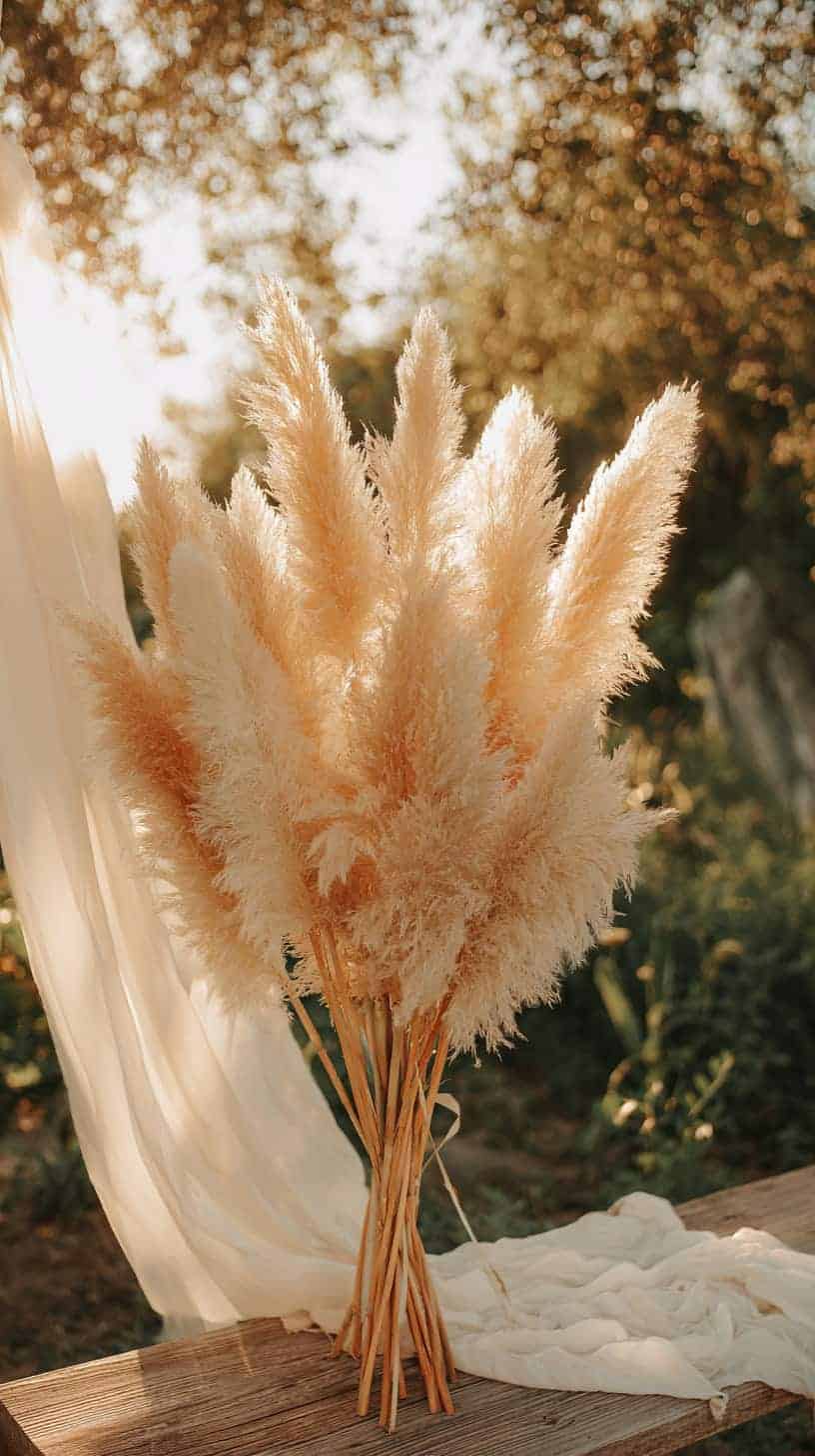 Why Pampas Grass Feels So Right for a Summer Boho Wedding