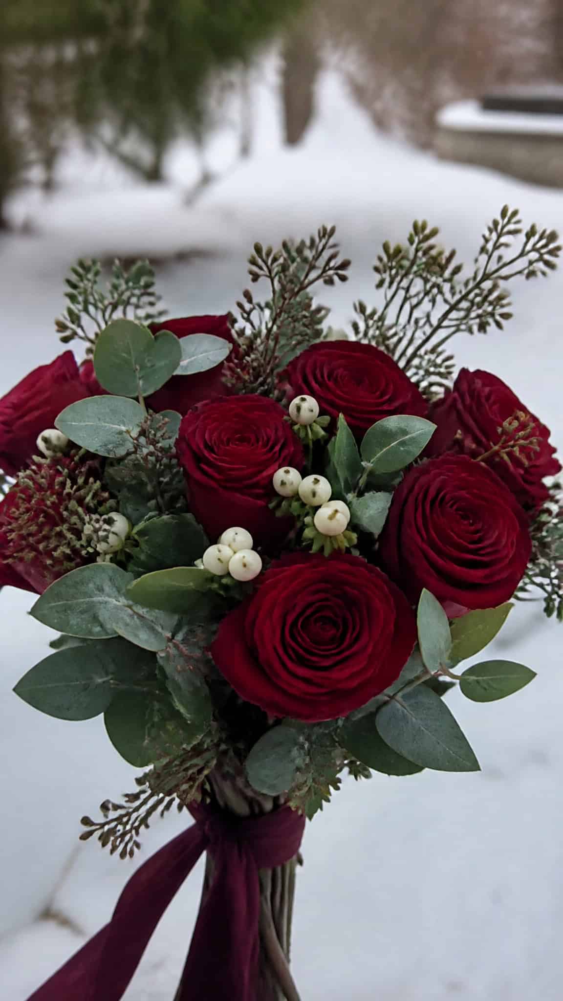 Burgundy Roses for Timeless Romance